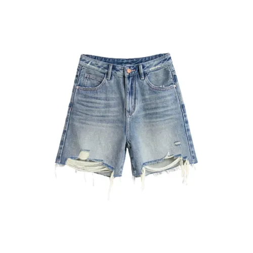 Ran and pure Denim Shorts Women's Light Blue