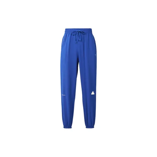 Adidas Knitted Sweatpants Men Blue