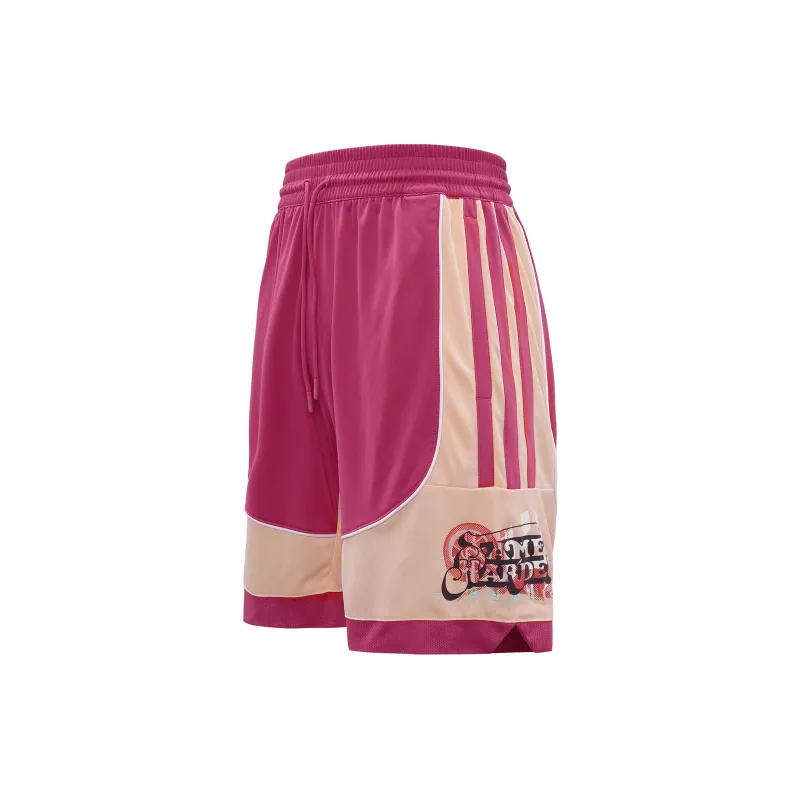 Adidas Basketball Shorts Men Pink-1