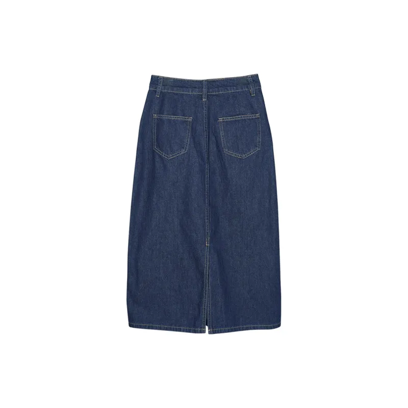 XIANGYING Denim Long Skirts Women's-1