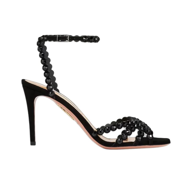 AQUAZZURA Tequila Strap Sandals 8.5cm Women's Black-1