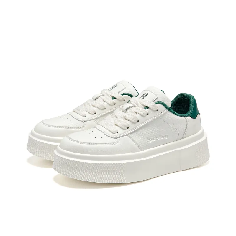 Spider King Low Top Skateboard Shoes Women's Green-2