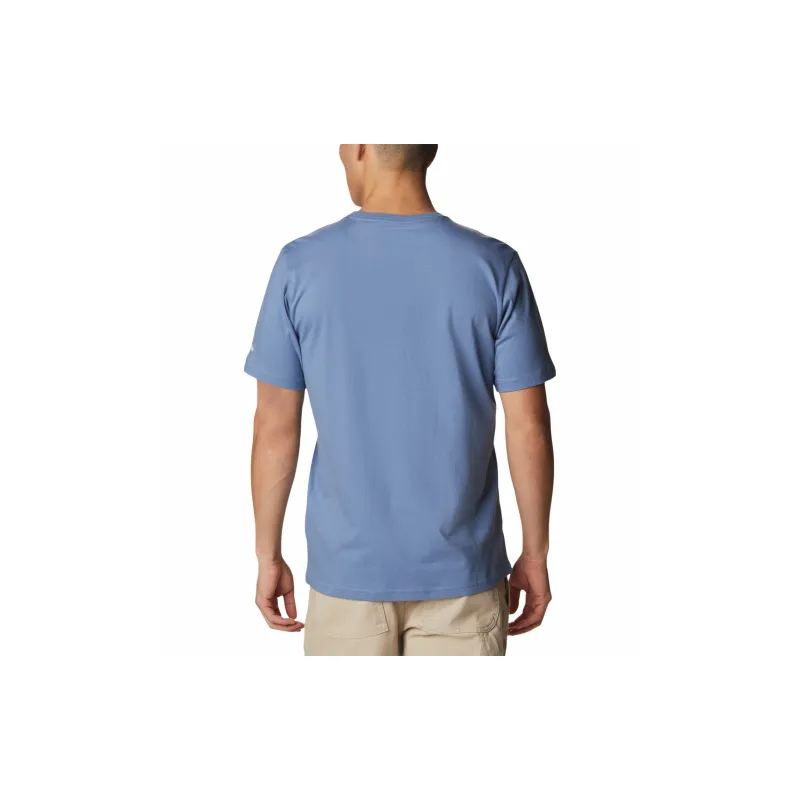Columbia T-Shirts Men Turquoise Blue-1