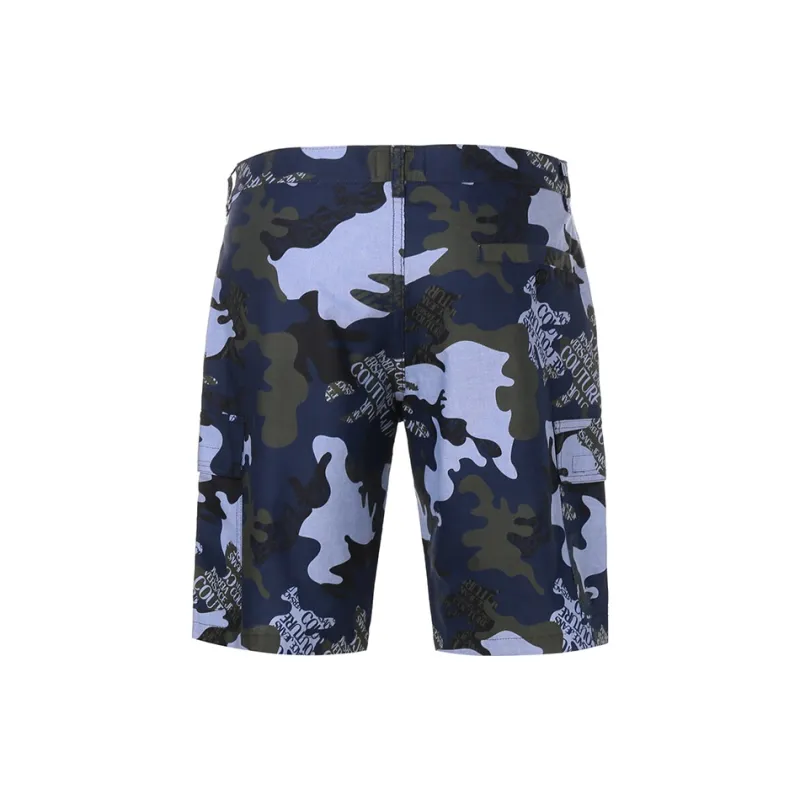 VERSACE JEANS COUTURE Shorts Men's Camouflage Blue-1