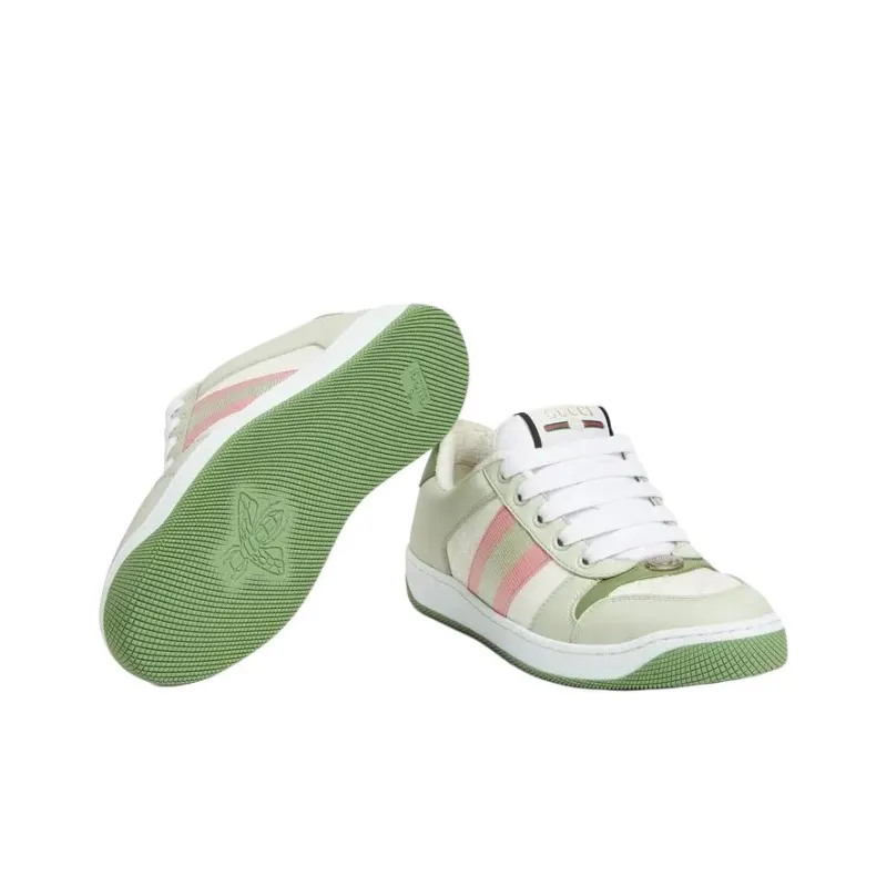 GUCCI Screener Dusty Shoes Low Top Skateboard Shoes Women's Green-5