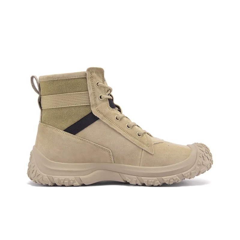 Jeep Wear Resistant Slip Resistant Crew Outdoor Boots Men's Khaki-1