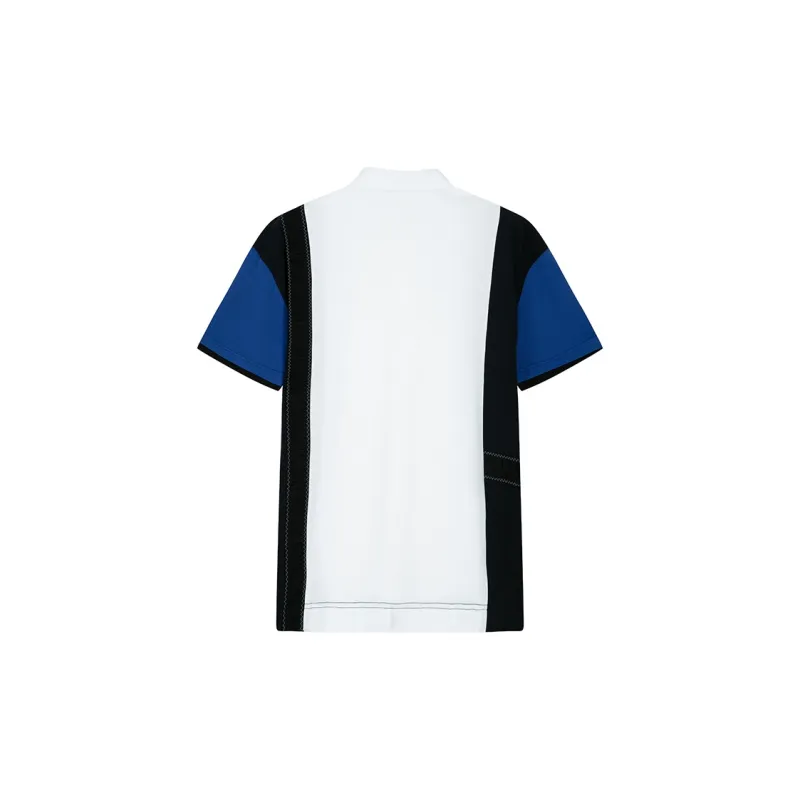DAVID NAMAN Polo Shirts Men Black White-1