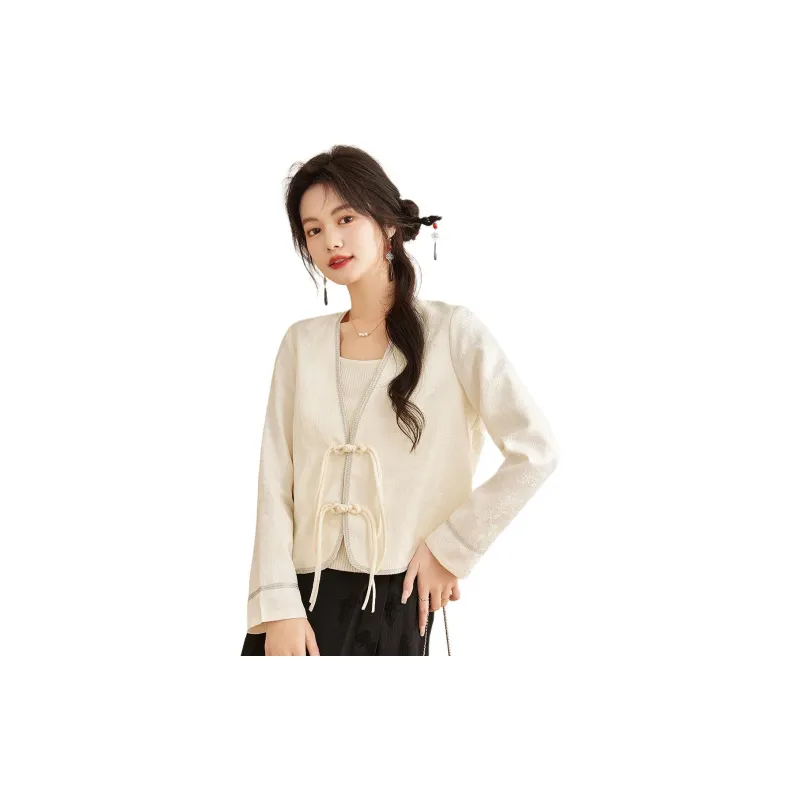 CARBAMMI Cropped Coats Women's White-2