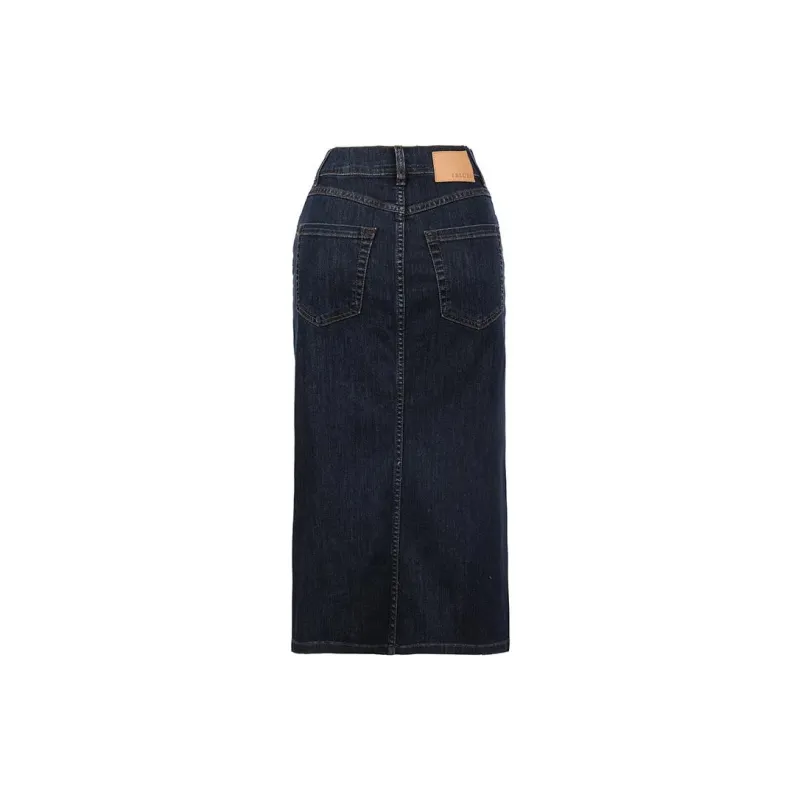 I BLUES SS24 Denim Long Skirts Women's Blue-1