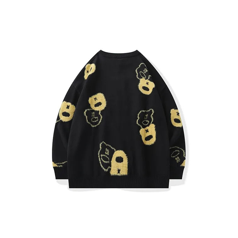 LAMLICKA Knitwear Unisex Black-1