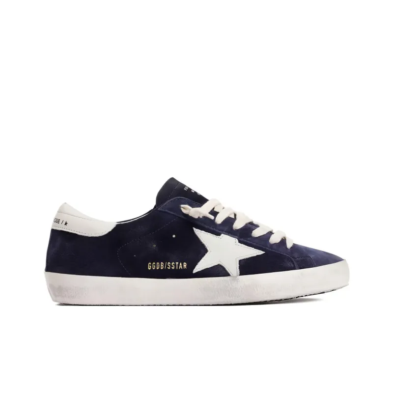 Golden Goose Super Star Navy Suede White-1