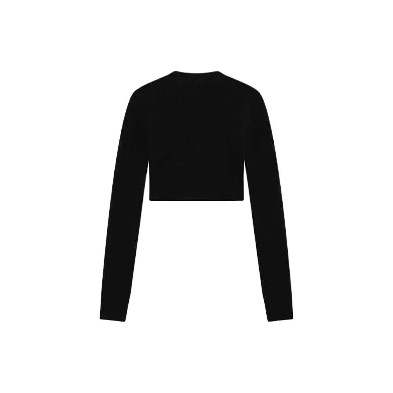 WE11DONE SS23 Crop Tops Women's Black-1