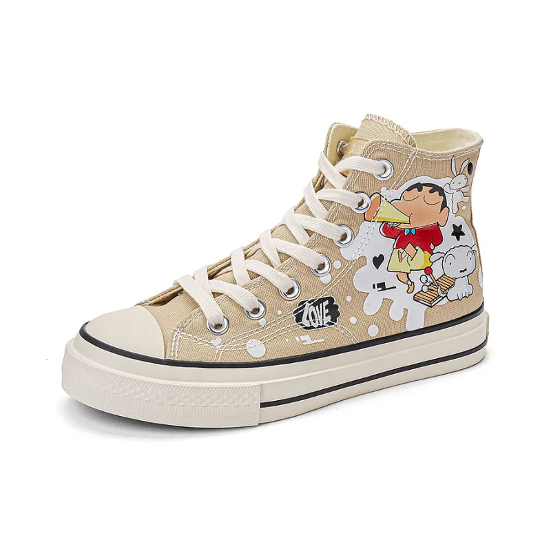 Crayon Shinchan High Top Canvas Shoes Unisex-3