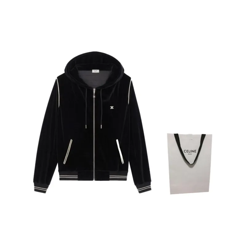 CELINE Sweatshirts Men Black-2