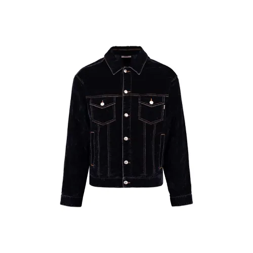 GCDS Denim Jackets Men Black