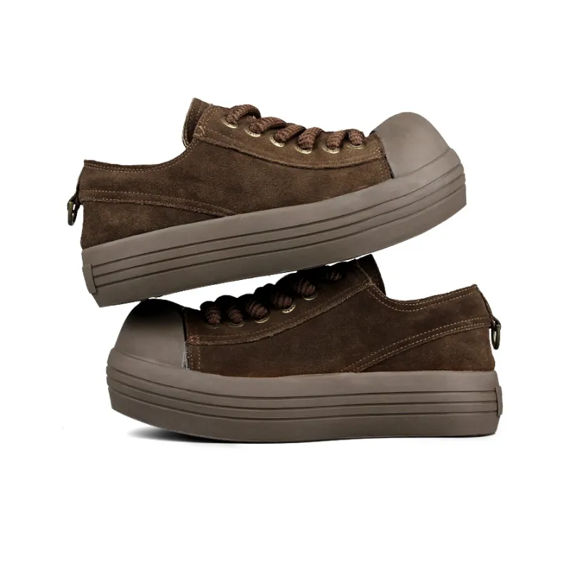 N6N8 Wear-Resistant Lightweight Height Increasing Low-Top Casual Shoes Women's-3