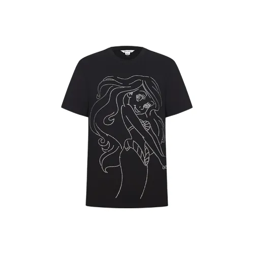 Disney X URBAN REVIVO T-Shirts Women's Jet Black