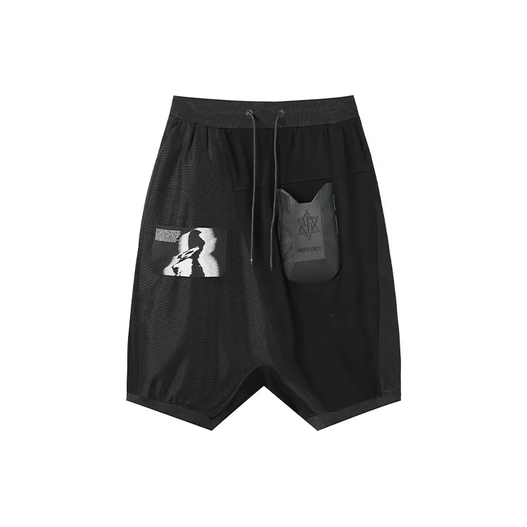 NORVINCY Sports Breathable Polyamide Casual Shorts Unisex Black-1