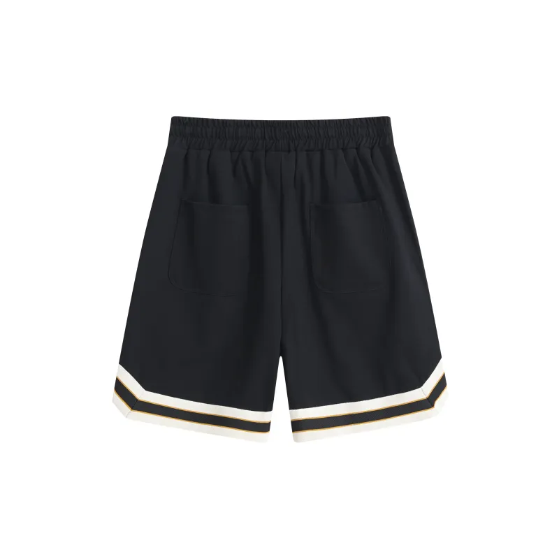 WAITINGWAVE Basketball Shorts Men Black-1