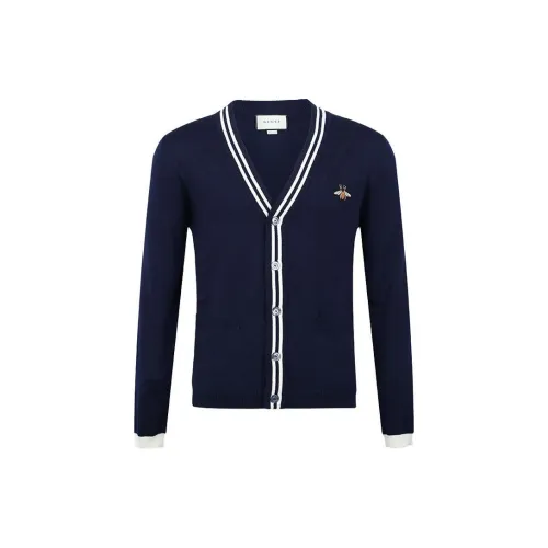 GUCCI Cardigan Wool Knit With Bee