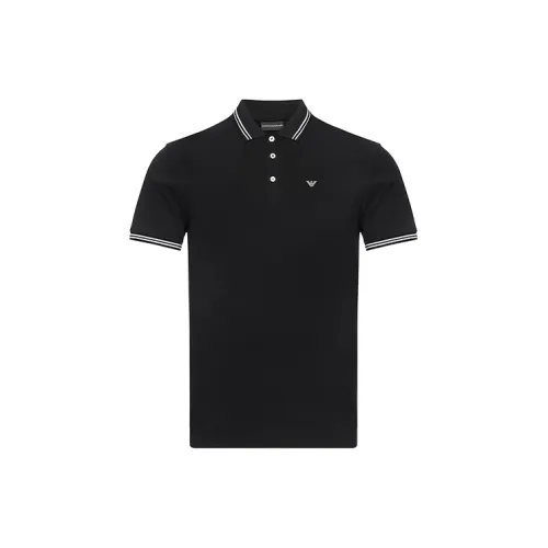 EMPORIO ARMANI Polo Shirts Men Black