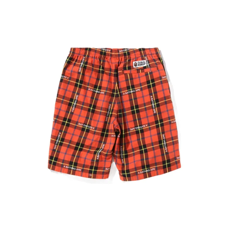 Bape Logo Check Shorts-3