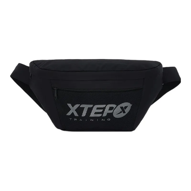 XTEP Fabric Fanny Pack Regular Unisex Black/White-0