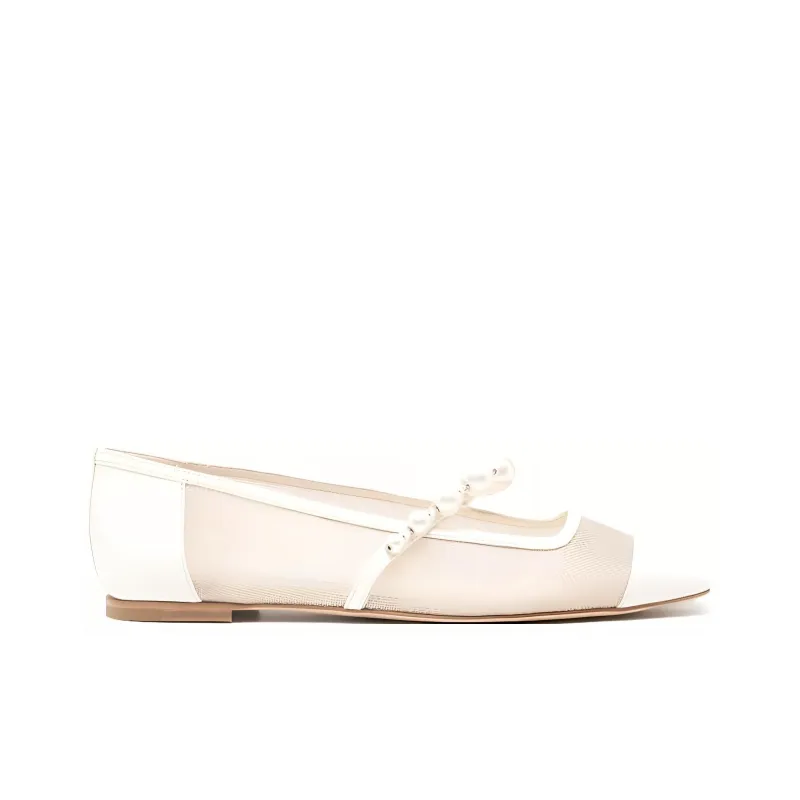 Jimmy Choo Ade Square-toe Ballerina Shoes-1