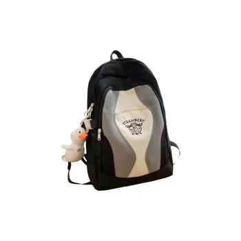BALANG Nylon Backpack Black/Red Blue/Red/Blue/Brown