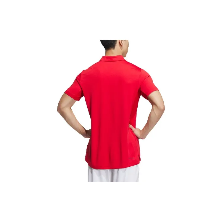Adidas China Tennis Team Olympics Collection HEAT.RDY Pro Polo Shirt Men's Light Scarlet/White-1