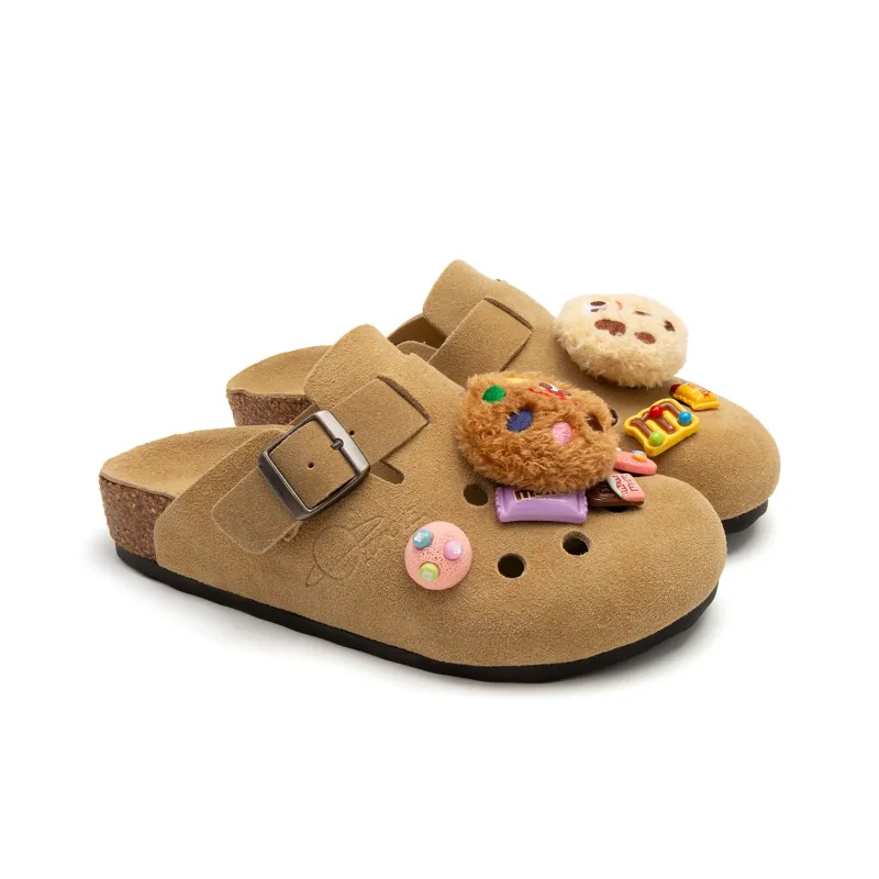 Three Islands Abrasion Resistant Slip Resistant Wrap toe Slippers Women's Cute Bean-1