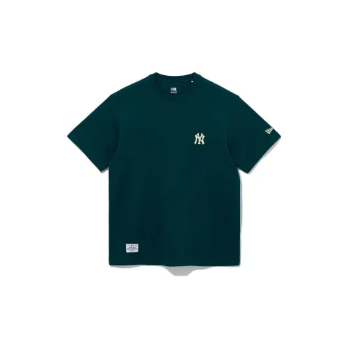 New Era T-Shirts Unisex Dark Blue Green