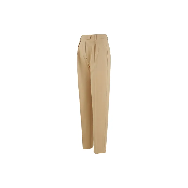 MaxMara Studio Casual Pants Women's Wheat Yellow-2