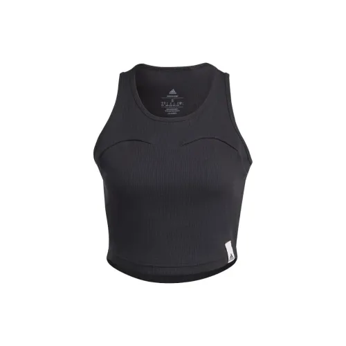 Adidas Lounge Sleeveless Sports Shirts Women's Black