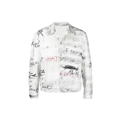 BALMAIN Denim Jackets Men White