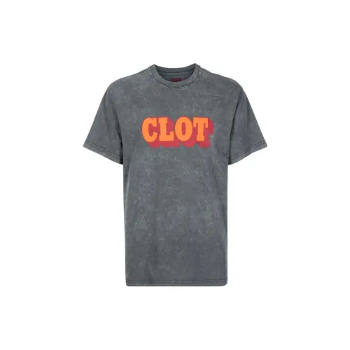 CLOT Logo-print Acid Wash T-shirt