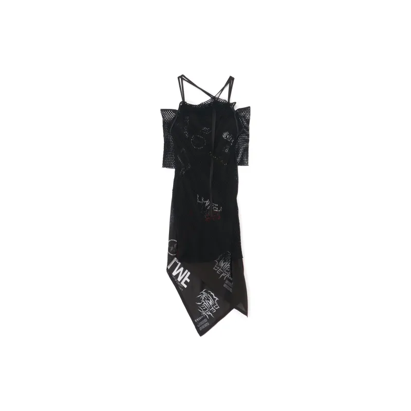 Yohji Yamamoto Short Sleeved Dress Women's Black-1