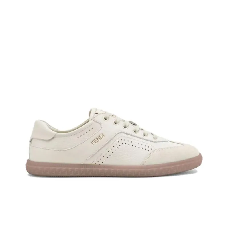 FENDI Low Top Skateboard Shoes Women's White-1