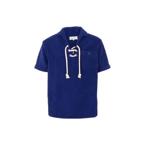 Maison Margiela Polo Shirts Men Blue