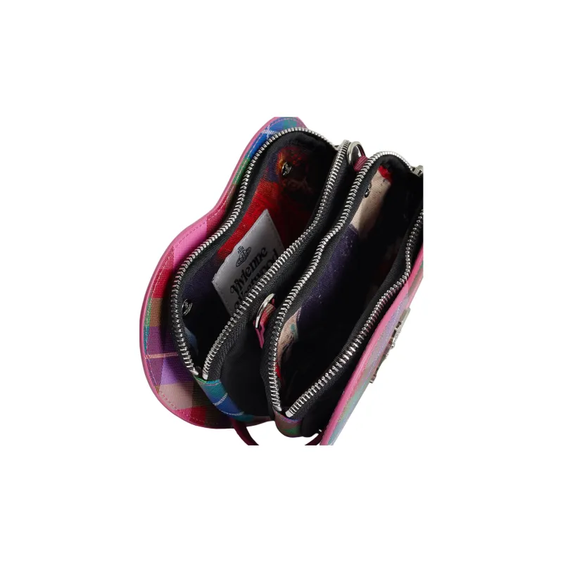 Vivienne Westwood Polyurethane Shoulder Bag, Crossbody Bag Women's Pink & Multicolor-2