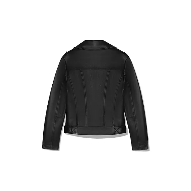 MICHAEL KORS Leather Jacket Women's Black-1