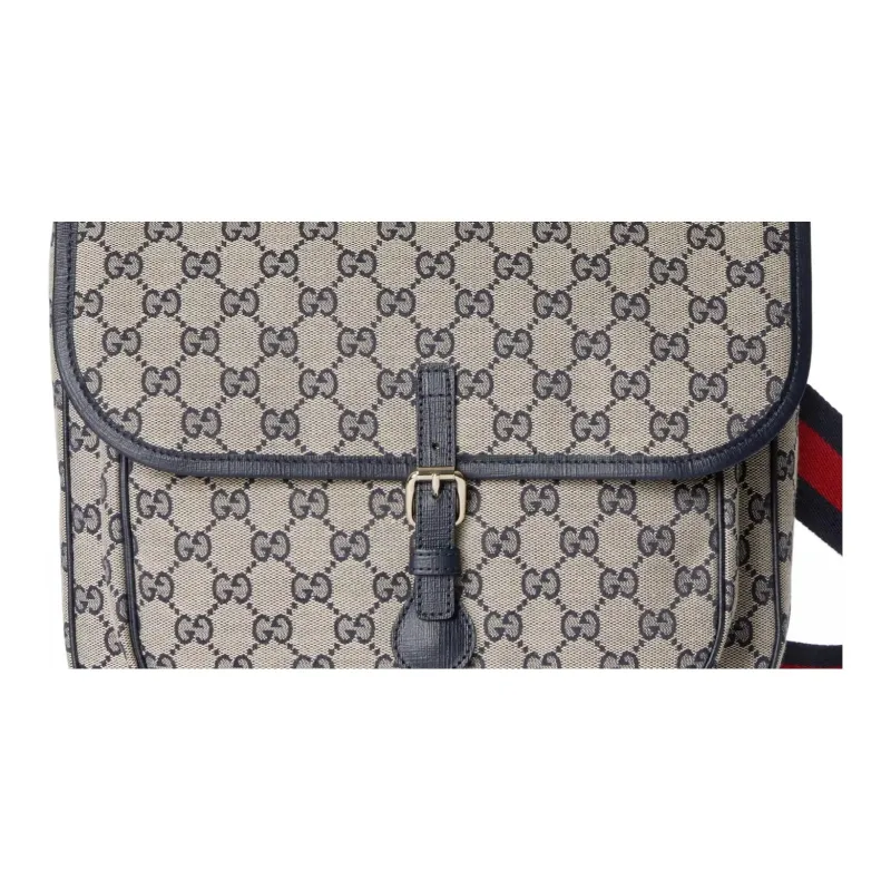 GUCCI GG Canvas Messenger Bag Shoulder Bag Crossbody Bag Kids' Beige-7
