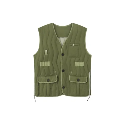 NO ONE ELSE Vests Unisex Mustard Green