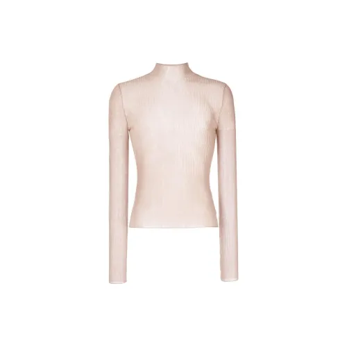 DION LEE Ribbed-knit Sheer Tank Top