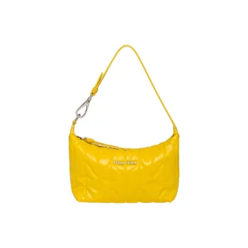 MIU MIU Maritime Leather Shoulder Bag Handbag Shoulder Bag Women's Yellow