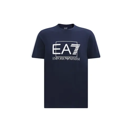 EMPORIO ARMANI EA7 T-Shirts Men Navy Blue