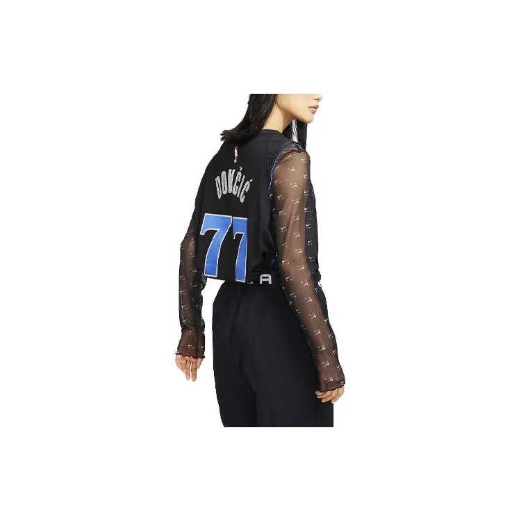 Nike Dri Fit Basketball Jersey AU Player Edition 2023/24 Dallas Mavericks, Dallas Mavericks Size 77 Unisex Black-1