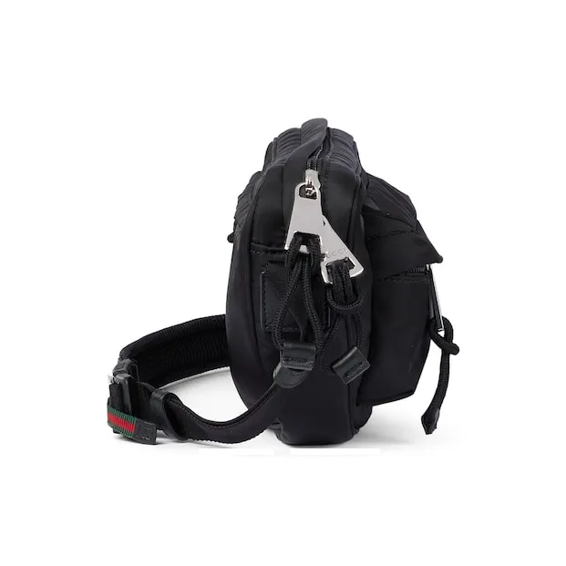 GUCCI Nylon Shoulder Bag, Crossbody Bag Small Size Men's Black-2