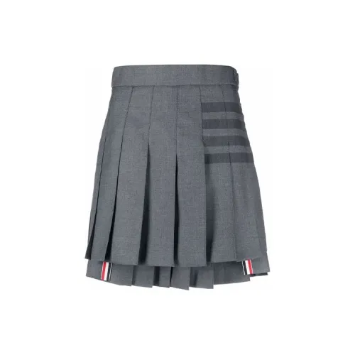 THOM BROWNE Casual Short Skirts Women's Gray