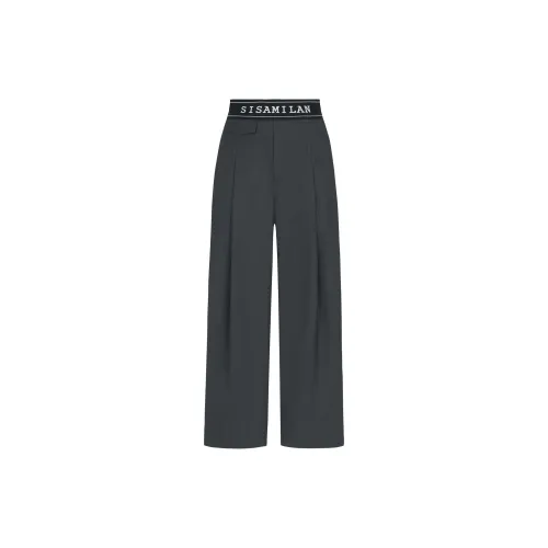 SISAMILAN Casual Pants Women's Dark Gray